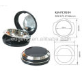 round plastic compact powder with mirror